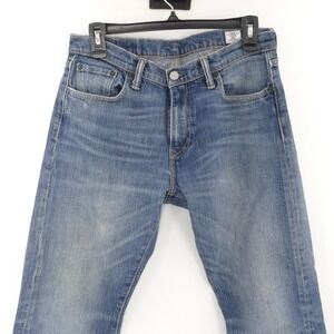 Levis 504 Jeans Men's 30x30 Blue Denim Straight Leg White Oak Cone Denim USA